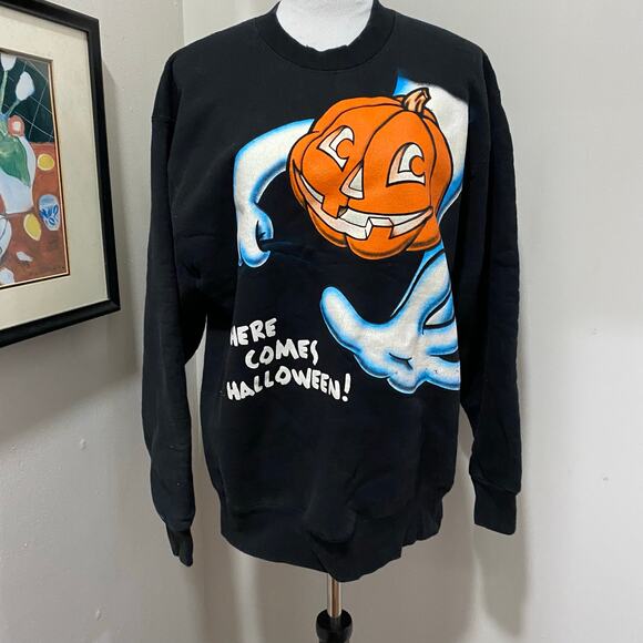 MAZE Halloween Sweatshirt Size Large Pullover with Front and Back Graphic - Picture 9 of 9